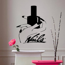 Wall Decal Livingroom Girls Bedroom Decor   Nails Art Vinyl wall stickers Beauty Salon Manicure Removeable S1-010 2024 - buy cheap