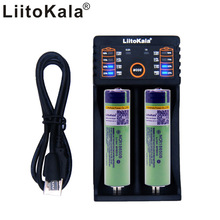 Liitokala-batería de iones de litio recargable, 3,7 V, 3400 mAh, 18650, (sin PCB) + Lii-202, USB 26650, 18650, AAA, AA, cargador inteligente, 2 uds. 2024 - compra barato