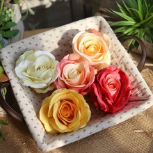 60 шт. 9 см Шелковая Роза искусственная цветок Свадебная домашняя мебель сделай сам венок листы рукоделие Имитация Дешевые Искусственные цветы коробка 2024 - купить недорого