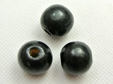 50 pcs Black Round Wood Beads 16mm~Large Wooden Beads 2024 - buy cheap