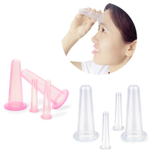 Massage Vacuum Jars Silicone Cans Cupping Cans for Face Massage 4Pcs/set Anti-wrinkle Anti-cellulite Device Massager Cupping 2024 - buy cheap