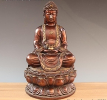 Тибетский буддизм, бронзовый медный Tathagata Amitabha Amitayus статуя Будды Шакьямуни 2024 - купить недорого