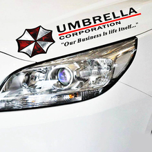 Etie Funny Accessories Umbrella Corporation Eyebrow lights Reflective Car Sticker Decal for Audi A3 Honda Hyundai Kia 2 BMW E90 2024 - buy cheap