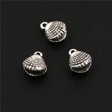 20Pcs  Silver Color Flat Sea Shell Charms Marine Nautical Pendant Jewelry Accessories Crafts Earrings Chorker 7X10mm A3111 2024 - buy cheap