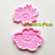 Mom & Pea MPA1688 в форме цветка из силикона пресс-форма для украшения торта, 3D форма для помадки, пищевого мыла 2024 - купить недорого