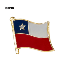 Chile bandeira pino lapela pino emblema 10 peças muito mochila ícone KS-0216 2024 - compre barato