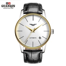 GUANQIN Men Watches Automatic Mechanical Man Thin Water Resistant Watches Japan Movement Watch with Genuine Leather Strap Clock 2024 - buy cheap