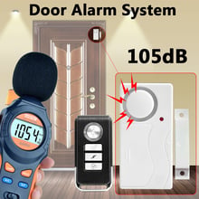 Door alarm system Door Window Entry Security ABS Wireless Remote Control Door Sensor Alarm Host Alarm System Home Protection Kit 2024 - buy cheap