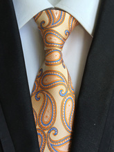 8 cm Luxury paisley tie men high level woven necktie 1200's TOP quality cravates 2024 - buy cheap