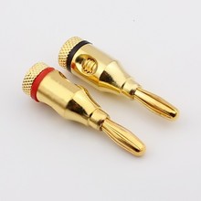 Cabo de áudio musical de 4mm, cabo com conector de plugue banana para g8, dj, estúdio 2024 - compre barato