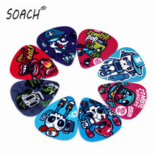 SOACH 10PCS 0.71mm high quality guitar picks two side pick cartoon skeleton picks earrings DIY Mix picks Guitar Accessories 2024 - buy cheap