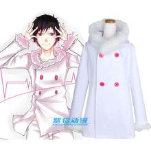 Anime Durarara!! Cosplay Costume Overcoat Izaya Orihara Cosplay Pure White Trench Coat Fashion Thick Outerwear for Women/Men 2024 - buy cheap