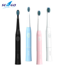 Seago Sonic Electric Toothbrush E2 Non-Rechargeable For Adults Replacement Teeth Brush Heads Oral Care Dental 1 Handle +2 Heads 2024 - buy cheap