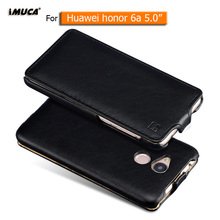 Huawei P8 P9 P10 Lite case cover iMUCA Flip cases for huawei honor 8 p8 lite 2017 honor 6 6A 6X leather cover case 2024 - buy cheap