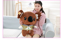 Большая плюшевая игрушка коала мягкая коричневая кукла коала подарок около 55 см 2964 2024 - купить недорого