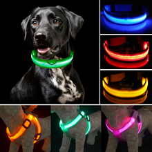 Led Dog Collar Leash For Dog Harness Dog-Collar Leash Set Electronic Nylon Dog Leash Rope Light Pet Harness Cat Lead Pet Product 2024 - buy cheap