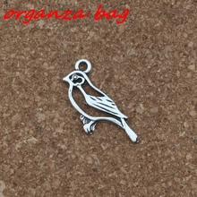 MIC 10pcs  Zinc Alloy  Single-sided design Hollow bird  Charm pendants DIY Jewelry 11 x 26.5 mm   za414 2024 - buy cheap