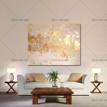 High quality Handmade thick knife abstract oil painting White and Gold abstract on Canvas Painting Decor Oil Painting artwork 2024 - buy cheap