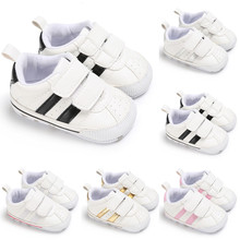 Zapatos de cuna para bebé recién nacido, calzado de suela blanda para niño y niña, zapatillas de entrenamiento con Velcro, talla 0 a 18M, 2019 2024 - compra barato