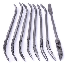 Professional 8Pcs 190mm Carbon Steel Rasp Riffler File Set Double Ended Coarse Riffler Kit for Wood Working Hand Tool 2024 - buy cheap