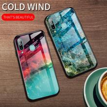 For Samsung Galaxy A30 A40 A50 A70 Case Marble Grain Gradient Hard Tempered Glass Back Cover Case for samsung a10 a20 a10e a20e 2024 - buy cheap