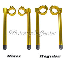 50mm Clip Ons Riser Regular Clip-on Fork Tube Racing CNC Handlebar For Kawasaki Honda Yamaha Suzuki  Ducati Aprilia Gold 2024 - buy cheap