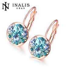 E046-A-2 Wholesale Nickle Free Antiallergic Gold color Earrings For Women New Fashion Jewelry 2024 - buy cheap