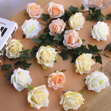 5 шт./лот искусственные розы головки поддельные цветы Свадебные украшения DIY цветок декоративные стены 2024 - купить недорого