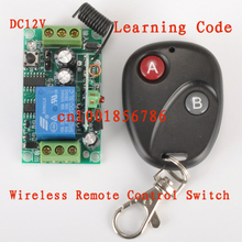 Receptor de sistema de controle remoto sem fio, 12v 1ch rf com transmissor e código de aprendizagem 315mhz/433mhz z-wave