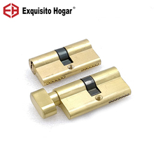 Gold Door Cylinder Biased Lock 60(30-30)mm Cylinder AB Key Anti-Theft  Entrance Brass Door Lock Lengthened Core Extended Keys 2024 - buy cheap