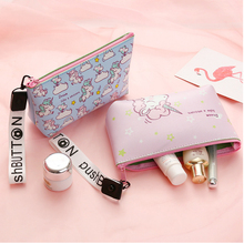 Printing Unicorn Cosmetic Bag Multicolor Pattern Cute Cosmetics Pouchs For Travel Ladies Pouch Women Makeup Bag 2024 - buy cheap