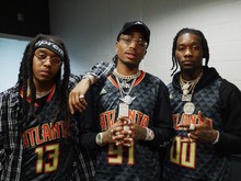 Горячая новинка Migos Рэппер музыка хип-хоп группа-Шелковый художественный плакат Настенная Наклейка украшение подарок 2024 - купить недорого