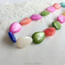 Contas coloridas em forma de gota, 18*13mm e 40 peças, joias em formato de gota natural 2024 - compre barato
