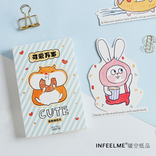 30 Sheets/Set Cute Rabbit Hamster Heteromorphism Postcard Greeting Card Birthday Gift Card Message Card 2024 - buy cheap
