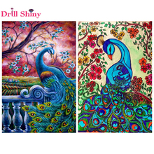 Full Square/Round Drill 5D DIY Diamond Painting "Animal peacock" Embroidery Cross Stitch Home Decor Gift wallpaper Sale Fashion 2024 - buy cheap