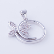 Fashion Jewelry Shining Butterfly Charms For Necklace Jewelry Making Bijoux Micro Pave Animal Floating Charms Wholesale Bedels 2024 - buy cheap