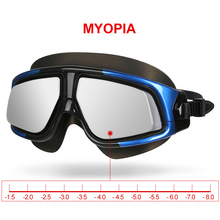 Copozz-Gafas de natación con espejo para miopía, lentes de natación con montura grande de silicona, impermeables, antiniebla, UV, para hombres y mujeres 2024 - compra barato