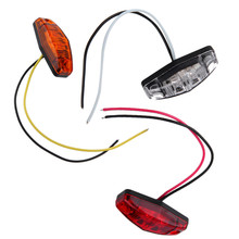 Luz led marcadora automotiva olho de águia, 2 lâmpadas de luz para desembaraço em automóveis, caminhões, reboque, trator, 12v, 24v (10 peças) 2024 - compre barato