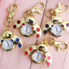 chaoyada 1pcs Red Ladybug Beetle Necklace Pocket Quartz Watch Chain Battery Included Gift 2024 - buy cheap