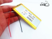 Li-Po 3,7 V 3000 mAh 5050105 de polímero de litio Li-Po li recargable de ion de las células de las baterías para Mp3 MP4 MP5 GPS 2024 - compra barato