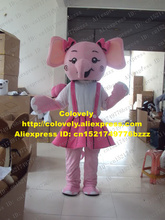 Необычный розовый слон, искусственный костюм, Mascotte Elephish Elephould, как взрослый с большими ушами, маленькие бантики, No.1279, бесплатная доставка 2024 - купить недорого