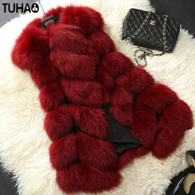 TUHAO  Winter Women Faux Fur Coat Women's Fox Fur Vest Fashion Faux Fur Coat Leisure Plus Size 3XL 4XL Female Long Vest FR-1 2024 - buy cheap