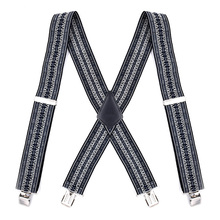 Fashion Elastic Adjustable Suspenders Man's Braces 4 Clips Trousers Strap Outdoor Suspensorio Men Male Gift Clothes Accessories 2024 - buy cheap