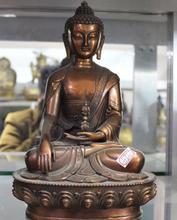 12" Tibet Buddhism Temple Bronze Tathagata Shakyamuni Sakyamuni Buddha Statue 2024 - buy cheap