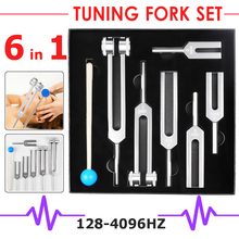 6 PCS Set Aluminum Alloy Sound Healing 128Hz 256Hz 1024Hz 2048Hz 4096Hz 512Hz Medical Neurological Tuning Forks 2024 - buy cheap