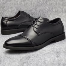 Sapatos masculinos oxford de couro macio, calçados estilo oxford para homens de negócios pretos 2024 - compre barato