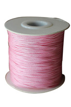 0.8mm Pink  Rattail Briad Nylon Cord Jewelry Accessories Making Macrame Rope Beading  Bracelet String 200m=1Roll 2024 - buy cheap