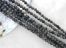 Wholesale 4mm India Labradorite Chalcedony Round Loose Beads DIY Women Gift Manual Accessories Fashion Jewelry 15inch 2pcs/lot 2024 - buy cheap