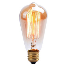 St64 Vintage Edison Bulb LED E27 Incandescent Bulb 220v Holiday Lights 40w 60w Filament Lamp Lampada for Home Decor Light Bulbs 2024 - buy cheap