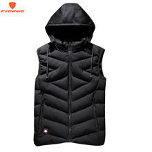 new Men Plus Size 6XL 7XL 8XL Casual Winter Sleeveless Jacket Male Hooded Thick Warm Parka Jacket Waistcoat Men 2024 - buy cheap